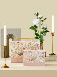 Exquisite Gift Box Mooncake Takeaway Box Empty Box Teachers Day Packaging Box Wedding Gift Box Chinese Style Card Stock