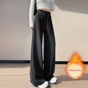 Winter Wool Bell-bottom Trousers