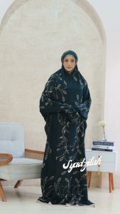 SYADZILAH - Mukena Terusan Dewasa Bordir Halimah Katun Rayon