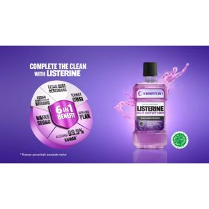 [Paket isi 2] LISTERINE Multi Protect Zero Obat Kumur 250ml - Obat Kumur Bau Mulut Antiseptik
