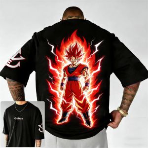 Bandai | Dragon Ball Summer T-shirt Japanese Anime Master 2000s Style Rei Kagubo Style Childrens Style and Parents Short Sleeve Shirt