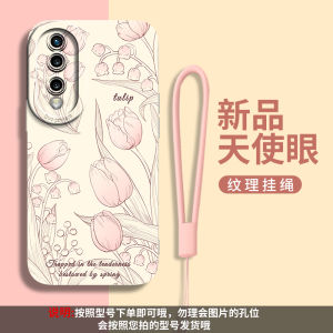 Creative Fresh Style Huawei Honor 60 pro 50SE 30S 20Pro Liquid Silicone Phone Case Full Edge Protection Rose Design Anti-Fall