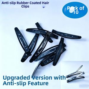 ZUOOU | Non-slip Silicone Traceless Hair Clip Black Long Stripe