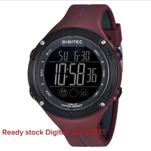 Jam Tangan Pria Digitec DG 5033T Tali Karet Digital Original
