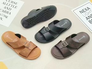 TATA FASHION NEW High Quality Classic Style Thick Soled Slide Slipper Trendy Slip-on Sandals for Men