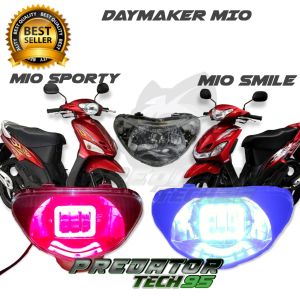 LAMPU DEPAN DAYMAKER LED HID YAMAHA MIO SMILE SPORTY SATU SET SUPER TERANG