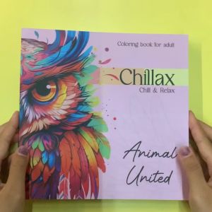 Buku Mewarnai Dewasa \"Chillax\" Vol 1: Hiburan & Relaksasi