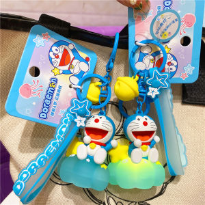 2024 New Genuine Doraemon Mysterious Deep Sea XINGX Night Light Keychain Pokonyan Hanging Piece Pendant Female