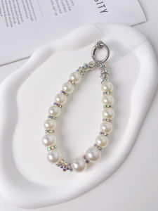 Senbo Luxury Diamond Embedded Phone Strap Womens Handheld Mobile Phone Camera Pendant High-End Fashion Short Chain Accessory