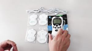 Dual Output Electric Tens Pulse Massager Instrument Electrical EMS Muscle Stimulator Acupuncture Massage for Neck Back Full Body