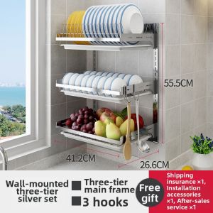 MOLORE | No-Drill Wall Mounted Dish Rack