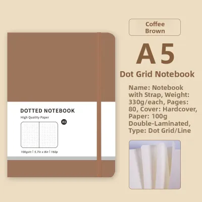 A5 Dotted Business Notebook 100G 160 Pages