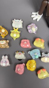 Bộ 14 Sticker Charm 3D chủ đề con vật nhựa bóng DIY gắn Dép Sục Cá Sấu Mayto JB-47