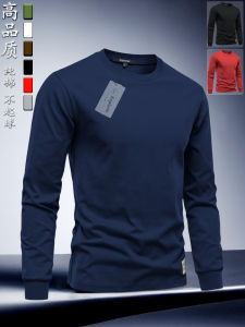 Áo Thun Nam Tay Dài Cổ Tròn Keplerer Cotton 100% Thường Ngày Thời Trang Xuân 2025 Áo Sơ Mi Thường Ngày Phong Cách Mỹ