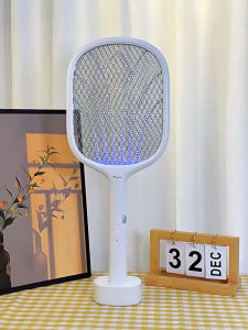 ไม้ตียุงไฟฟ้าแนวตั้งสำหรับใช้ในครัวเรือนประสิทธิภาพสูงพร้อมดีไซน์ตาข่ายขนาดใหญ่ ไฟฟ้าช็อตอัตโนมัติ ปรับความเร็วได้ 3 ระดับ เครื่องไล่ยุงที่ปลอดภัยและเป็นมิตรกับสิ่งแวดล้อม เหมาะสำหรับห้องนอน ห้องนั่งเล่น และสำนักงาน เครื่องไล่ยุงอเนกประสงค์