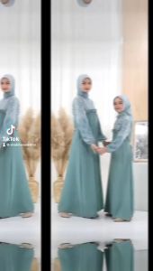 ELSA DRESS (COUPLE ATAU SATUAN) Gamis Couple Ibu Anak Cringkle Airflow Gamis Terbaru Ceruty Babydoll Print Armany Import Perempuan Terbaru Crinkle Import Mix Ceruty Print Premium Busui dan Wudhu Friendly Free Kerudung Segi Empat