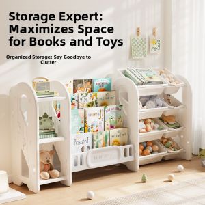 KAIPAQI | Children Large Capacity Storage Shelf Bookshelf
