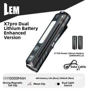 LEM | Rechargeable High Brightness Magnetic Portable Outdoor Flashlight