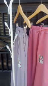 Celana Kulot Cringkle Anak Mixue 6-12 tahun/ Celana anak Mixue perempuan tanggung