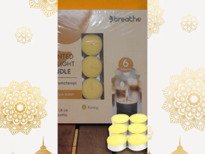 Breathe Scented Tealight Candle 100pcs Lilin Aromaterapi Untuk Membakar Minyak Kuning Art Home Tealight Candles Unscented Art Home