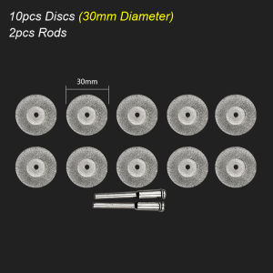 Diamond Cutting Disc Wheels Rotary Tool Circular Saw Blade for Dremel Mini Drill Mandrel Cutoff Wood Stone Plastic Glass Tile