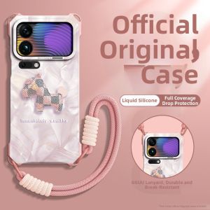 Mi 17 Phone Case Compatible Xiaomi 17promax 17pro 17Max 15 Liquid Silicone Crossbody Strap Full Coverage