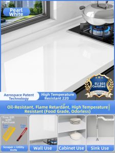 Fire Resistant Oil Proof High Temp Waterproof Moisture Barrier Kitchen Sticker