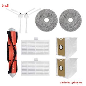 Xiaomi Lydsto W2 Kyvol Cybovac S60 AICLE INS-200 Máy Hút Bụi Bàn Chải Bên Chính Bộ Lọc Hepa Vải Lau Nhà Phụ Kiện Thay Thế
