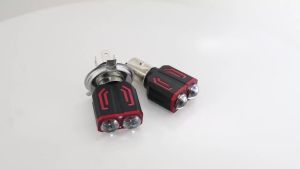 KEVANLY | 1Pc H4 BA20D H6 LED Bulb Motorcycle Headlight Bulb CSP Projector 2Lens White Yellow Hi Low Beam Lamp DRL Driving Lamp Fog Lights