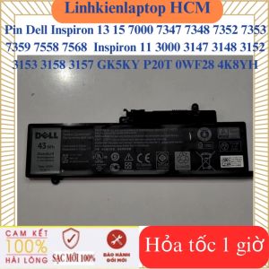 Pin Dell Inspiron 13 15 7000 7347 7348 7352 7353 7359 7558 7568  Inspiron 11 3000 3147 3148 3152 3153 3158 3157 - Pin Dell GK5KY P20T 0WF28 4K8YH