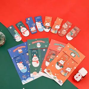 Christmas Magnetic Bookmarks Holders Kids Students Christmas Prize Gifts 圣诞书签小学生用磁性书签创意磁吸磁铁书签夹儿童圣诞节奖品