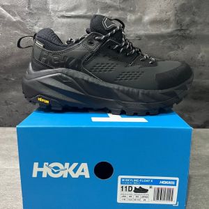 Hoka Kaha 2 Low GTX Black sneakers casual pria boost