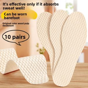 LINGMIAO | Anti-slip Absorbent Anti-odor Antibacterial Summer Thin Womens Insoles