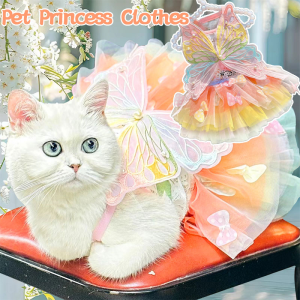 Pet Princess Clothes Pet Dog Dress for Dogs Skirt Summer Dog Wedding York Chihuahua Poodle for Dogs Skirts Cat Dresses
