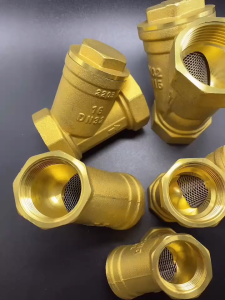 Brass Y-Type Filter 1¼ /1½ /2 inch Thread Inline SUS304 Mesh Strainer Filter Net Pipe Fitting