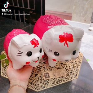 (5 mẫu - Hoạt hình) Heo đất truyền thống vẽ hình: Spider Man Doremon Pikachu Kitty Minion...