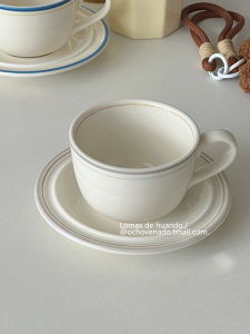 OCHO VENADO Ceramic Coffee Cup Plate Afternoon Tea Set Korean Style Breakfast Bowl Dish Nordic Style Pure Color from China