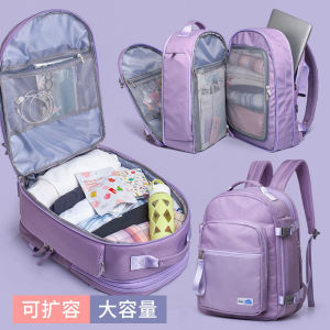 Large Capacity Travel Backpack Womens Travel Luggage Storage Bag Short Business Trip Scalable Computer Backpack