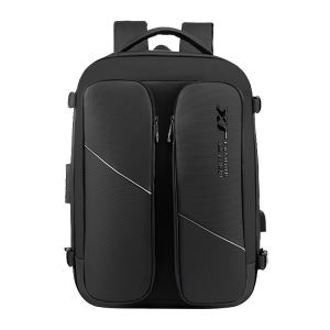 Mens Large Capacity Commuter Backpack Waterproof Business Bag Double Shoulder Computer Bag Simple Design Cross-Border Style