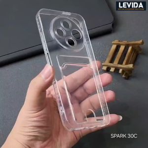 Tecno Spark 20 Tecno Spark 20C Tecno Spark 30C Case Slot Kartu / Card Case Bening Tecno Spark 20 Tecno Spark 20C Tecno Spark 30C