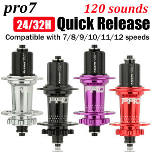 HASSNS PRO 7 32 holes mtb hubs 7 8 9 10 11 12speed Mtb hubs noisy cube k7 24/32holes hub for bike MTB Rear Hub Quick Release
