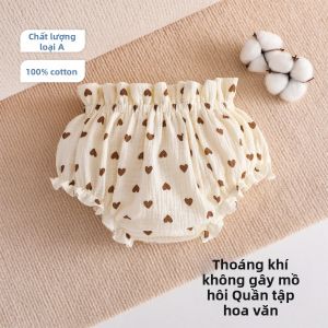 Quần Tập Đi Cho Bé Họa Tiết Hoa
