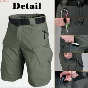 Bobby Ready Stock Men Summer Cargo Shorts Outdoor Waterproof Tactical Shorts Military Army Cargo Pants Plus Size
