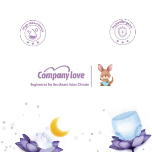 [ผลิตภัณฑ์ใหม่] Company Love Sanitary Pads （5pcs/กระเป๋า）M/L/XL/XXL กางเกงในป้องกันการรั่วซึม บางเฉียบ ป้องกันตลอดทั้งคืน