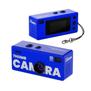 kebidumei | KEBIDUMEI Thumb Camera 1080P Mini Camcorder 0.96 Inch Retro Portable Pocket CCD Video Photo Camera for Students Outdoor