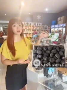 Premium Ajwa Dates Fruit 1 Kilogram in Cannister Imported from Saudi Arabia