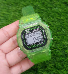 World Times นาฬิกาแฟชั่น สายใส ดีไซน์ยักษ์เล็ก - ระบบดิจิตอล, G-shock by Casio