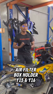 Magic Boy Air Filter Holder Box Y15ZR/Y16ZR/RS150/RSX150 Motorcycle (FOC Powertech Chain Lube)