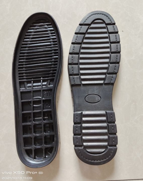 811 Model Men Black Rubber Sole Leather Shoe Sole Non Slip Shoe
