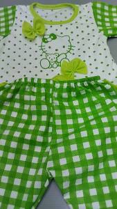 Now ชุดเด็กผู้หญิง แขนยาว ไซส์ S 5-10 เดือน 4-8โล รอบอกประมาณ20นิ้ว b-star ผ้ามันไมโคร ชุดนอนเด็ก